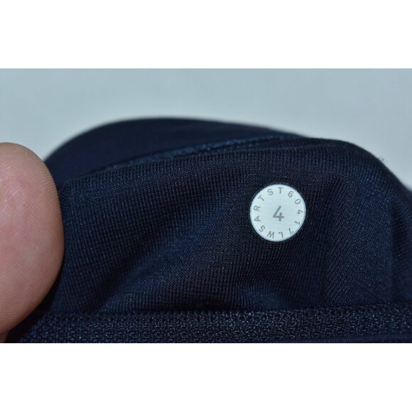 Lululemon Colour Me Quick Women's Leggings Size 4 Navy Blue Nulux 7/8 Tight 25" - Picture 14 of 16